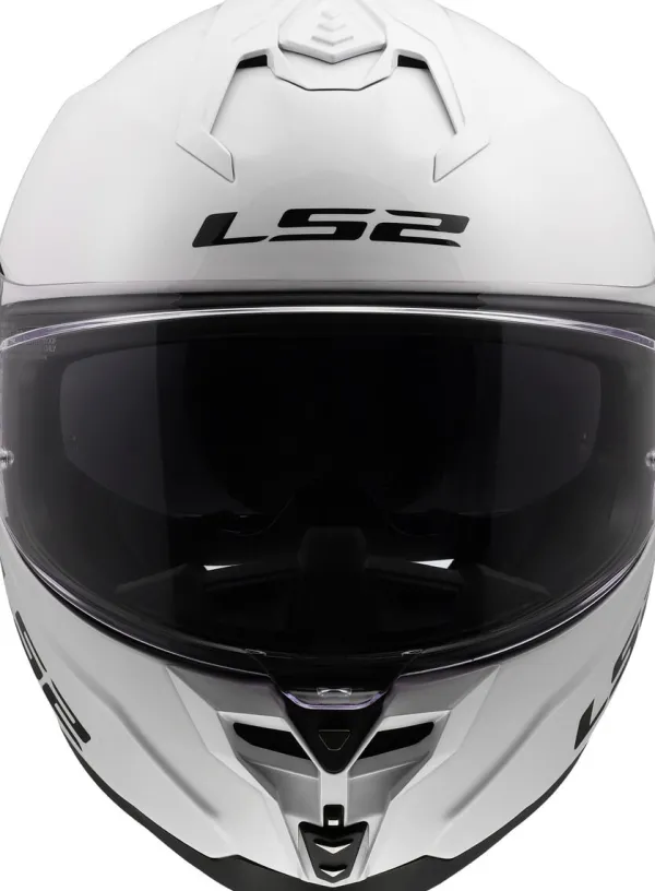 LS2 FF817 Challenger II Solid White> Integraalhelmen|Race Helmen