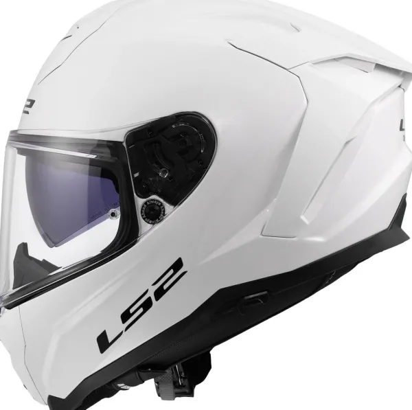 LS2 FF817 Challenger II Solid White> Integraalhelmen|Race Helmen