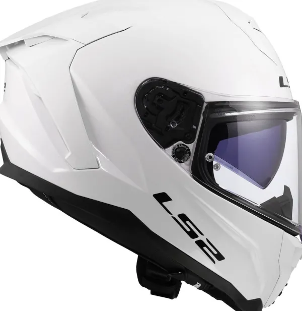 LS2 FF817 Challenger II Solid White> Integraalhelmen|Race Helmen