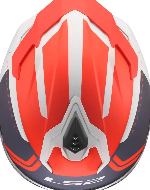 LS2 FF817 Challenger II Titan White Blue Red> Integraalhelmen|Race Helmen