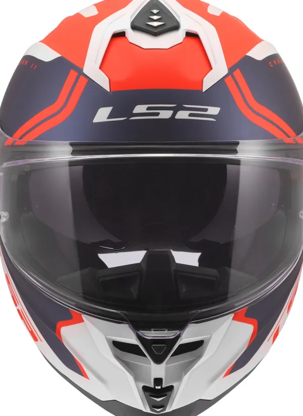 LS2 FF817 Challenger II Titan White Blue Red> Integraalhelmen|Race Helmen