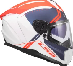 LS2 FF817 Challenger II Titan White Blue Red><noscript><img width=