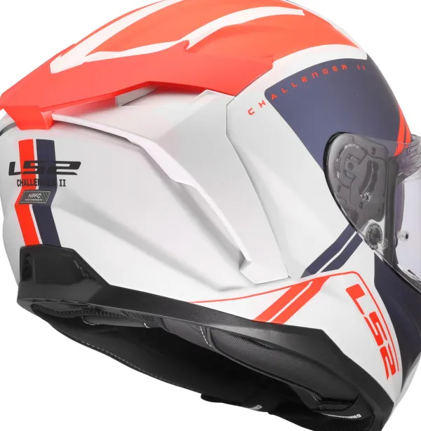 LS2 FF817 Challenger II Titan White Blue Red> Integraalhelmen|Race Helmen