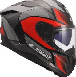LS2 FF817 Challenger II Viper Grey Red> Integraalhelmen|Race Helmen