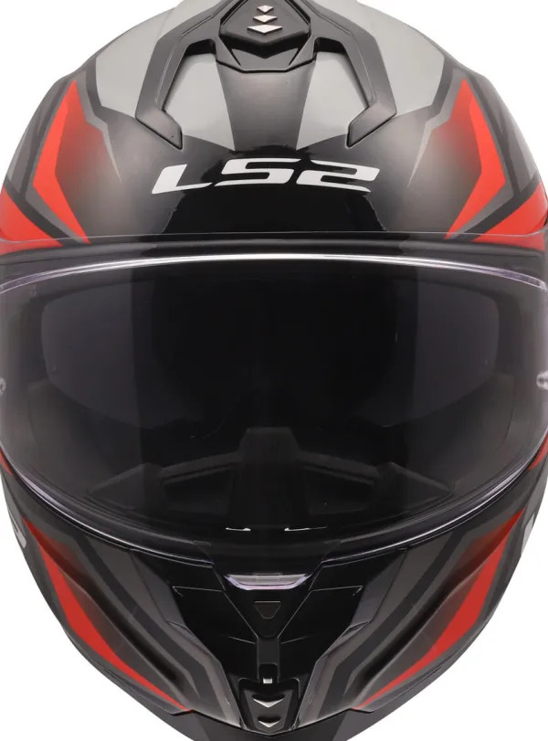 LS2 FF817 Challenger II Viper Grey Red> Integraalhelmen|Race Helmen