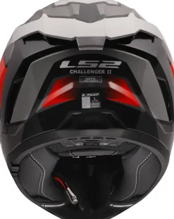 LS2 FF817 Challenger II Viper Grey Red><noscript><img width=