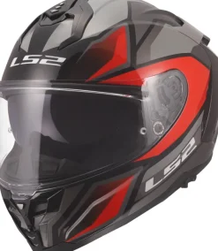 LS2 FF817 Challenger II Viper Grey Red><noscript><img width=