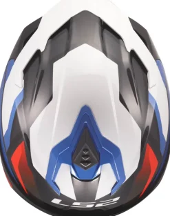 LS2 FF817 Challenger II Viper White Blue Red> Integraalhelmen|Race Helmen