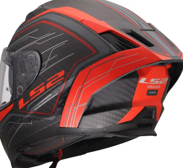 LS2 FF807 Dragon Subic Red> Integraalhelmen|Race Helmen