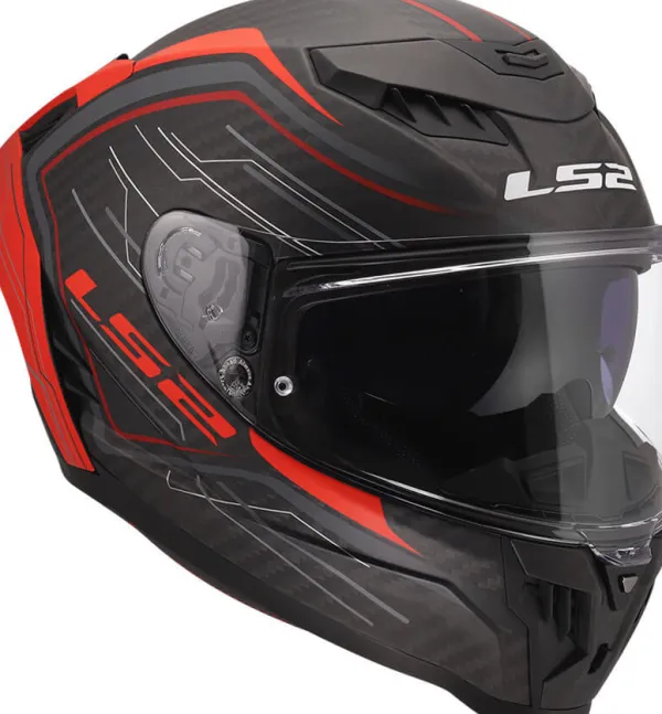 LS2 FF807 Dragon Subic Red> Integraalhelmen|Race Helmen
