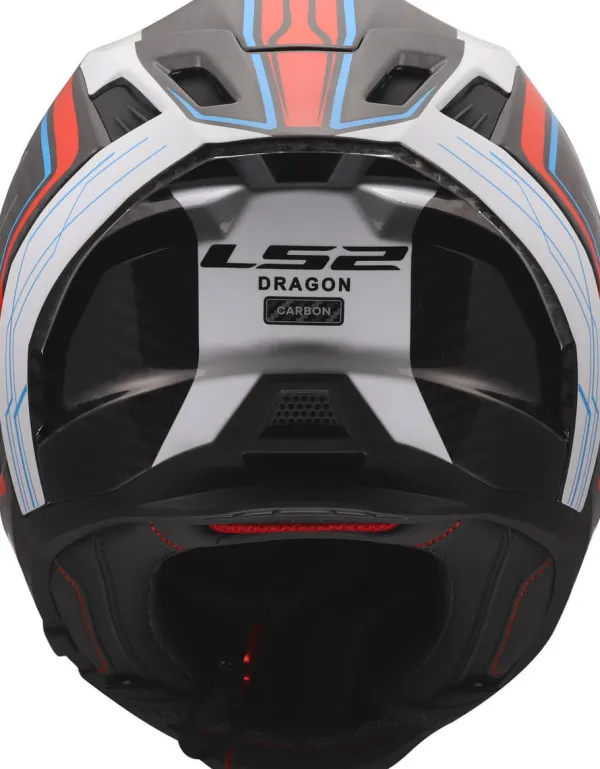 LS2 FF807 Dragon Subic White Blue Red> Integraalhelmen|Race Helmen
