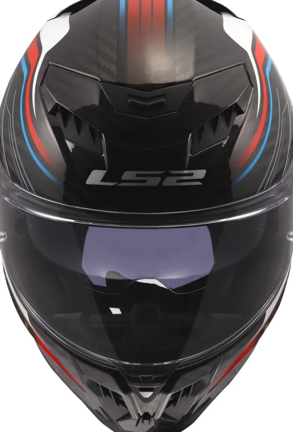LS2 FF807 Dragon Subic White Blue Red> Integraalhelmen|Race Helmen