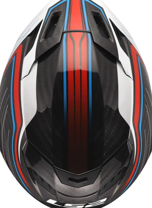 LS2 FF807 Dragon Subic White Blue Red> Integraalhelmen|Race Helmen