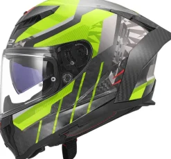 LS2 FF807 Dragon Trax H-Vis Yellow> Integraalhelmen|Race Helmen