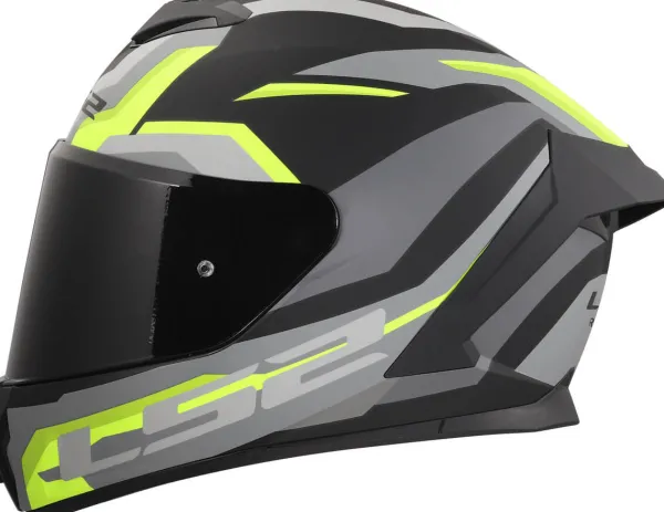 LS2 FF820 Rapid III Hyper Black H-V Yellow> Integraalhelmen
