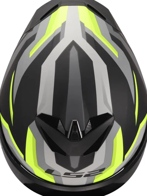 LS2 FF820 Rapid III Hyper Black H-V Yellow> Integraalhelmen