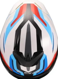 LS2 FF820 Rapid III Hyper White Blue Red> Integraalhelmen