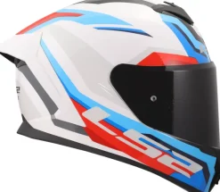 LS2 FF820 Rapid III Hyper White Blue Red> Integraalhelmen