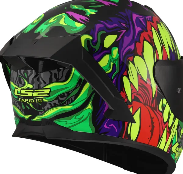 LS2 FF820 Rapid III Lycant Purple Green> Integraalhelmen
