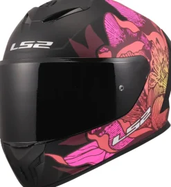 LS2 FF820 Rapid III Poppies Ii Black Pink> Integraalhelmen