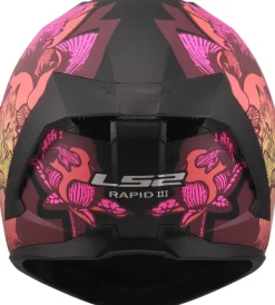 LS2 FF820 Rapid III Poppies Ii Black Pink><noscript><img width=