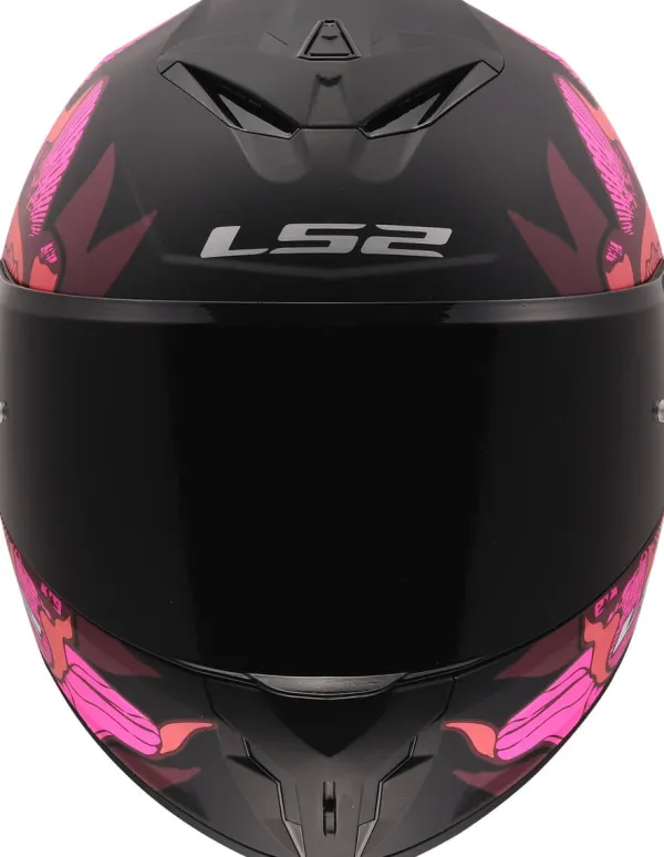 LS2 FF820 Rapid III Poppies Ii Black Pink> Integraalhelmen