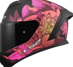 LS2 FF820 Rapid III Poppies Ii Black Pink><noscript><img width=