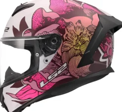 LS2 FF820 Rapid III Poppies Ii White Pink><noscript><img width=