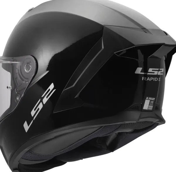LS2 FF820 Rapid III Solid Gloss Black> Integraalhelmen