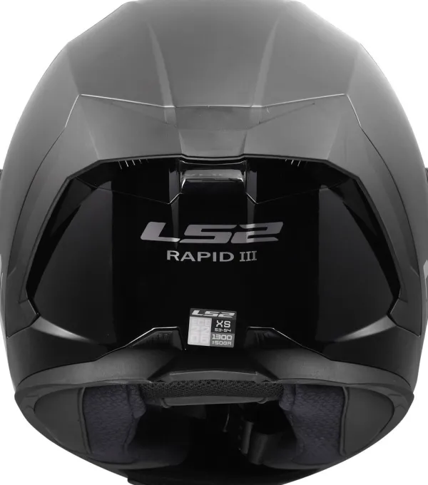 LS2 FF820 Rapid III Solid Gloss Black> Integraalhelmen