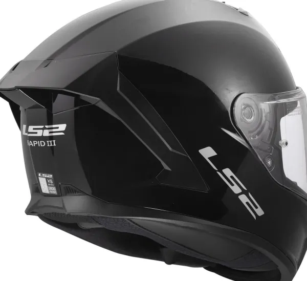 LS2 FF820 Rapid III Solid Gloss Black> Integraalhelmen