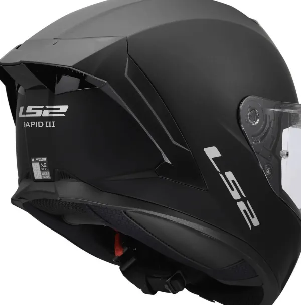 LS2 FF820 Rapid III Solid Matt Black> Integraalhelmen