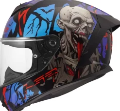 LS2 FF820 Rapid III Zombie Ii Black Red Blue> Integraalhelmen