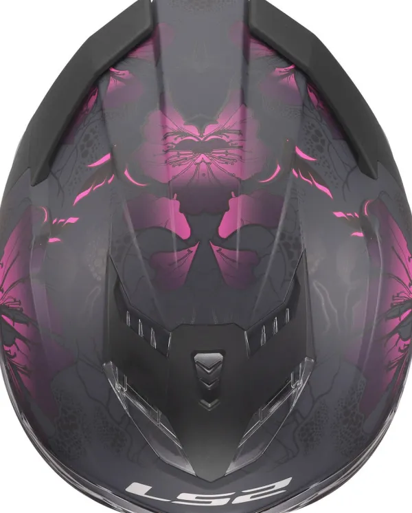 LS2 FF818 Storm III Burst Black Pink> Integraalhelmen|Race Helmen