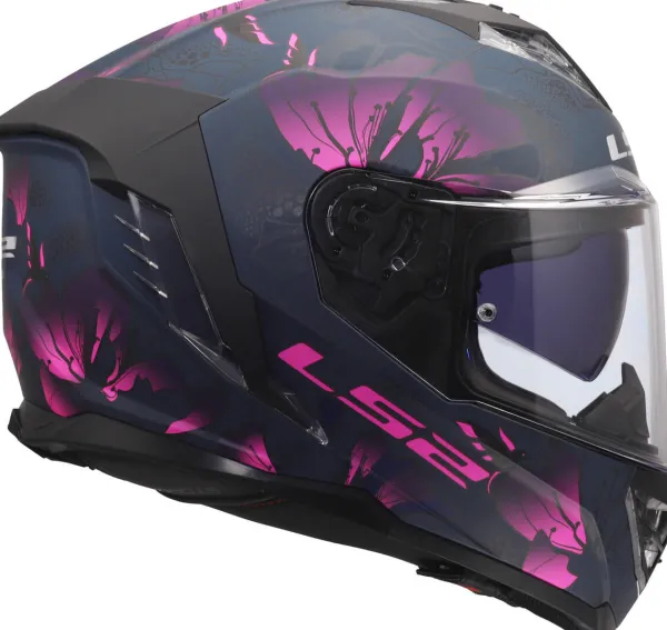 LS2 FF818 Storm III Burst Black Pink> Integraalhelmen|Race Helmen