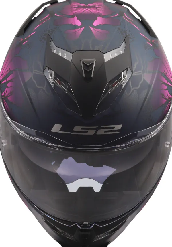 LS2 FF818 Storm III Burst Black Pink> Integraalhelmen|Race Helmen