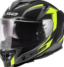 LS2 FF818 Storm III Dynamo Black H-V Yellow> Integraalhelmen|Race Helmen