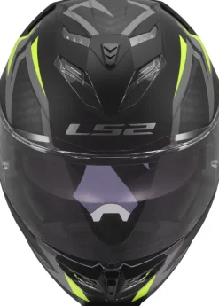LS2 FF818 Storm III Dynamo Black H-V Yellow> Integraalhelmen|Race Helmen