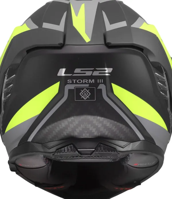 LS2 FF818 Storm III Dynamo Black H-V Yellow> Integraalhelmen|Race Helmen