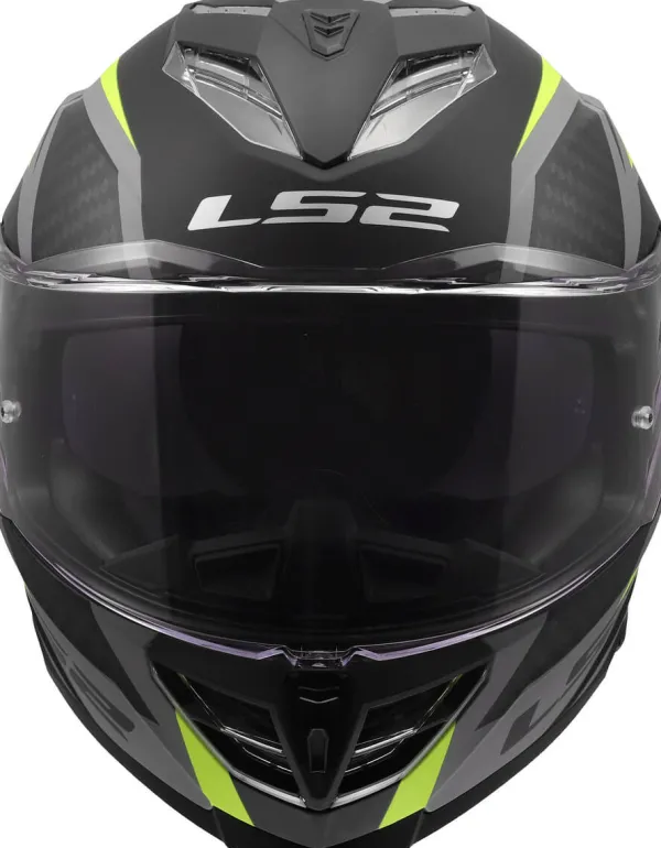 LS2 FF818 Storm III Dynamo Black H-V Yellow> Integraalhelmen|Race Helmen