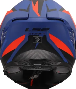 LS2 FF818 Storm III Dynamo Blue Red> Integraalhelmen|Race Helmen