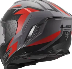 LS2 FF818 Storm III Dynamo Grey Red> Integraalhelmen|Race Helmen