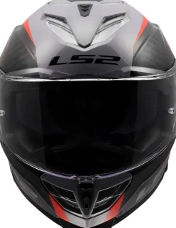 LS2 FF818 Storm III Dynamo Grey Red> Integraalhelmen|Race Helmen