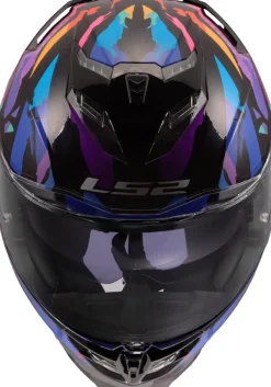 LS2 FF818 Storm III Kaos Black Purple Blue> Integraalhelmen|Race Helmen
