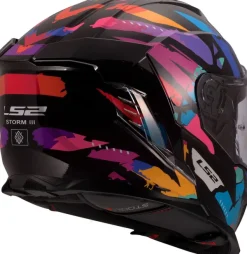 LS2 FF818 Storm III Kaos Black Purple Blue><noscript><img width=