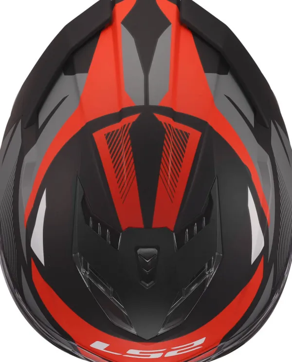 LS2 FF818 Storm III Komai Black Red> Integraalhelmen|Race Helmen