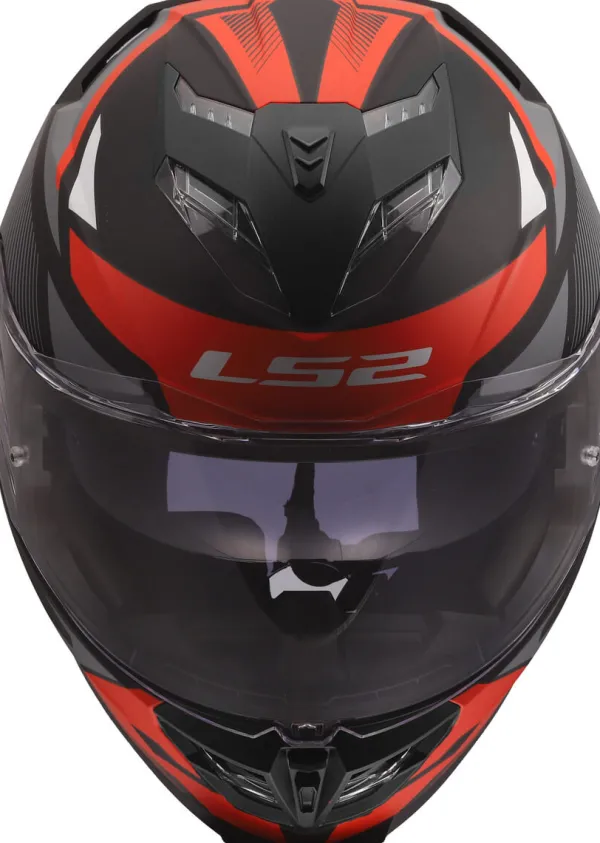 LS2 FF818 Storm III Komai Black Red> Integraalhelmen|Race Helmen