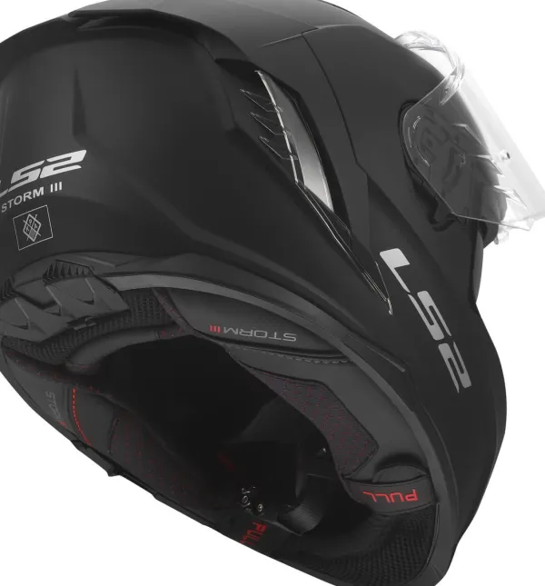 LS2 FF818 Storm III Solid Matt Black> Integraalhelmen|Race Helmen