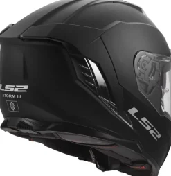 LS2 FF818 Storm III Solid Matt Black><noscript><img width=