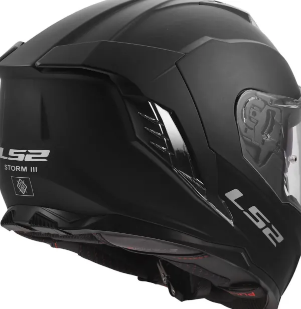 LS2 FF818 Storm III Solid Matt Black> Integraalhelmen|Race Helmen